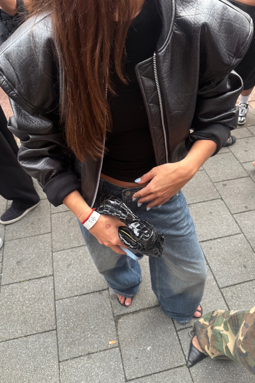 STRUCTURED LEATHER JACKET