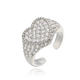 PAVÉ HEART STATEMENT RING