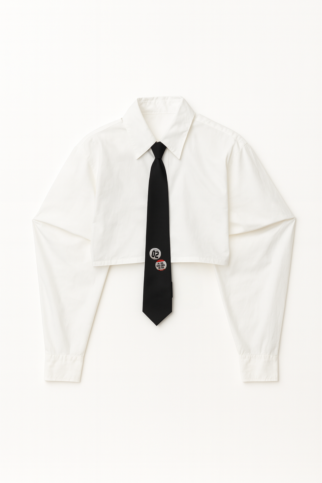 COTTON POPLIN SHIRT WITH TIE DETAIL