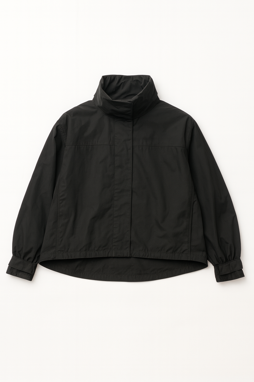 MODERN HIGH-COLLAR BOXY WINDBREAKER