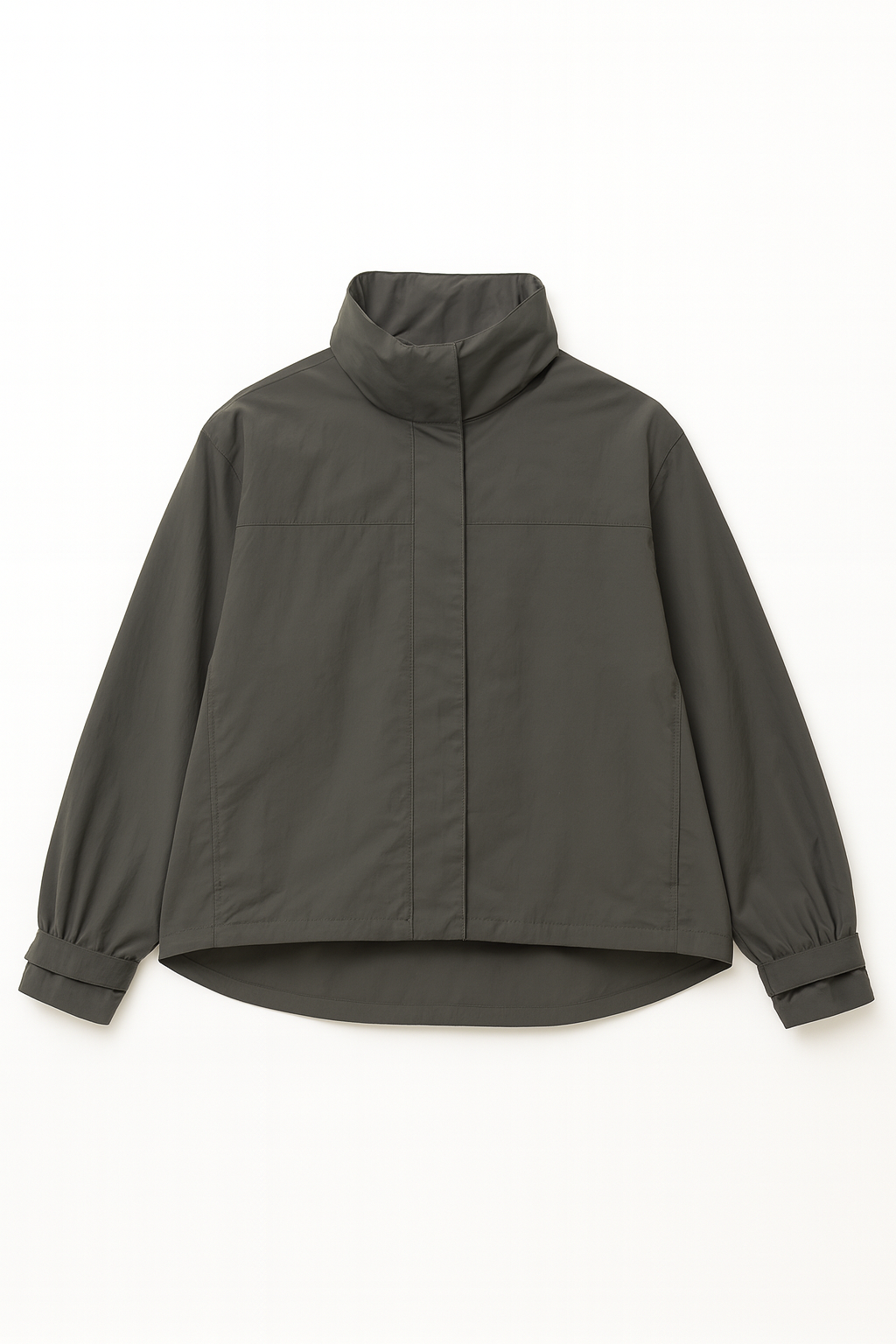 MODERN HIGH-COLLAR BOXY WINDBREAKER