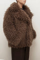 OVERSIZED MONGOLIAN FAUX FUR COAT