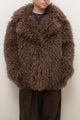 OVERSIZED MONGOLIAN FAUX FUR COAT
