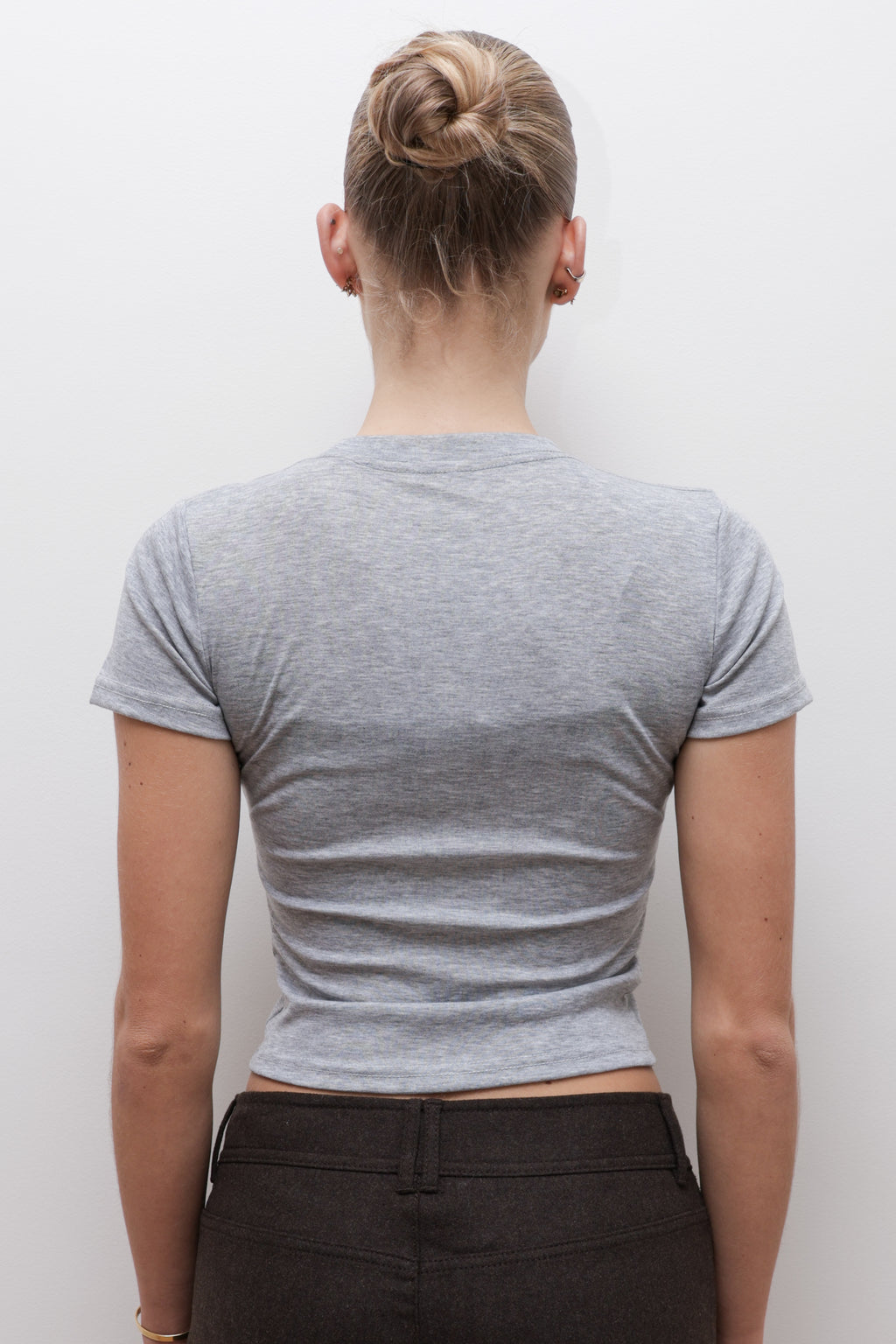 PRINTED TOP WITH PEARL DETAIL