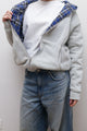 CHECKED REVERSIBLE ZIP-UP HOODIE