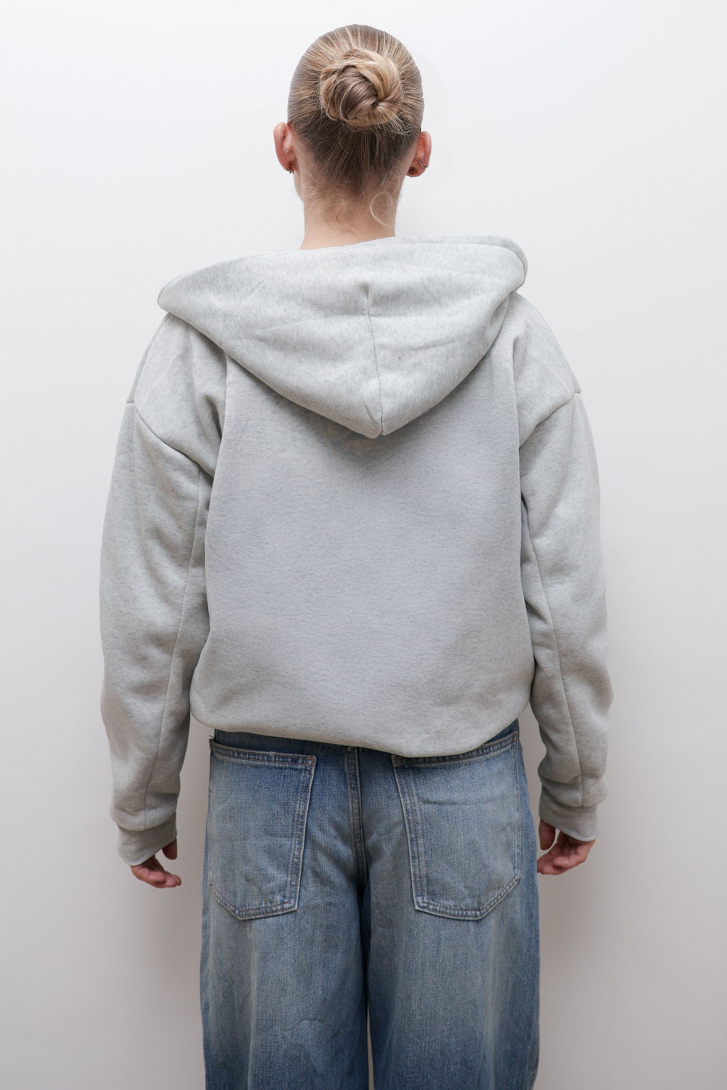 CHECKED REVERSIBLE ZIP-UP HOODIE