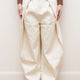 FOLD-FRONT WIDE LEG PANTS