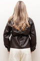 OVERSIZED LEATHER JACKET WITH ADJUSTABLE WAIST